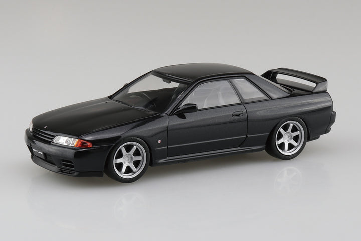 1/32 楽プラ スナップキット ニッサン R32スカイラインGT-R カスタムホイール（ブラックパールメタリック）
