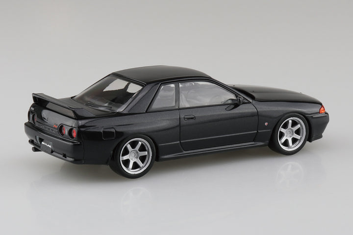 1/32 楽プラ スナップキット ニッサン R32スカイラインGT-R カスタムホイール（ブラックパールメタリック）
