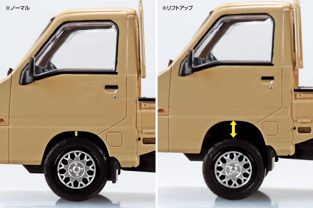 1/32 楽プラ スナップキット スバル サンバー トラック カスタムホイール（カーキ）