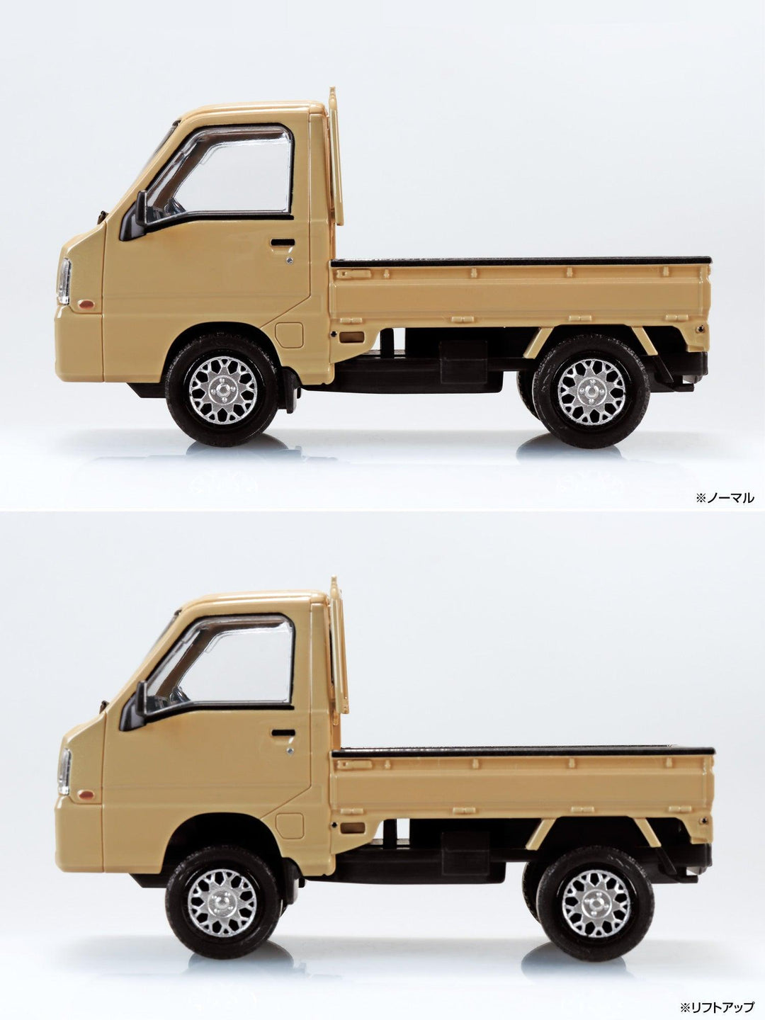 1/32 楽プラ スナップキット スバル サンバー トラック カスタムホイール（カーキ）