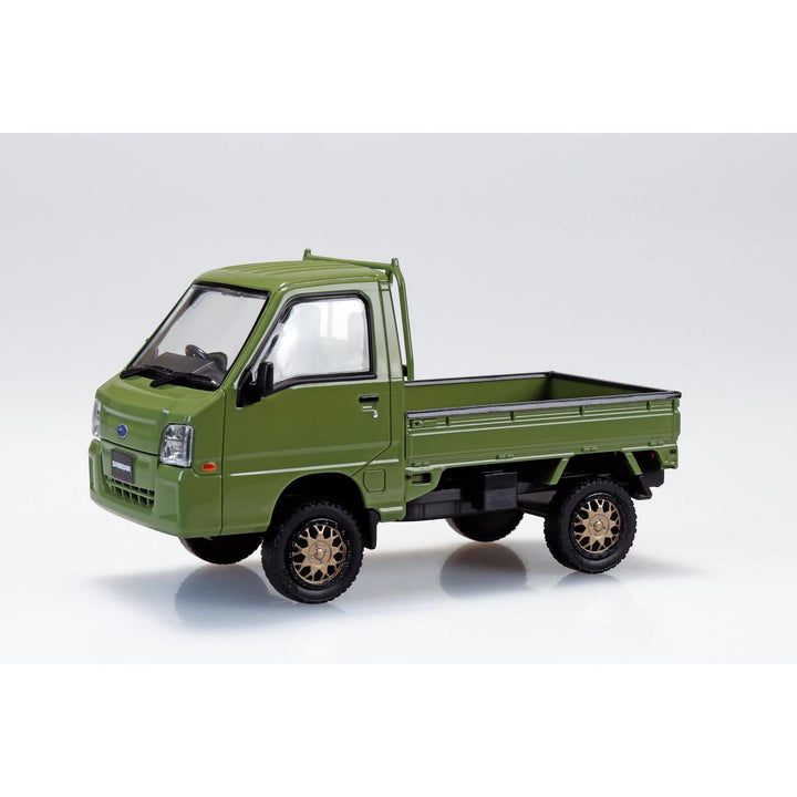 1/32 楽プラ スナップキット スバル サンバー トラック カスタムホイール（オリーブグリーン）