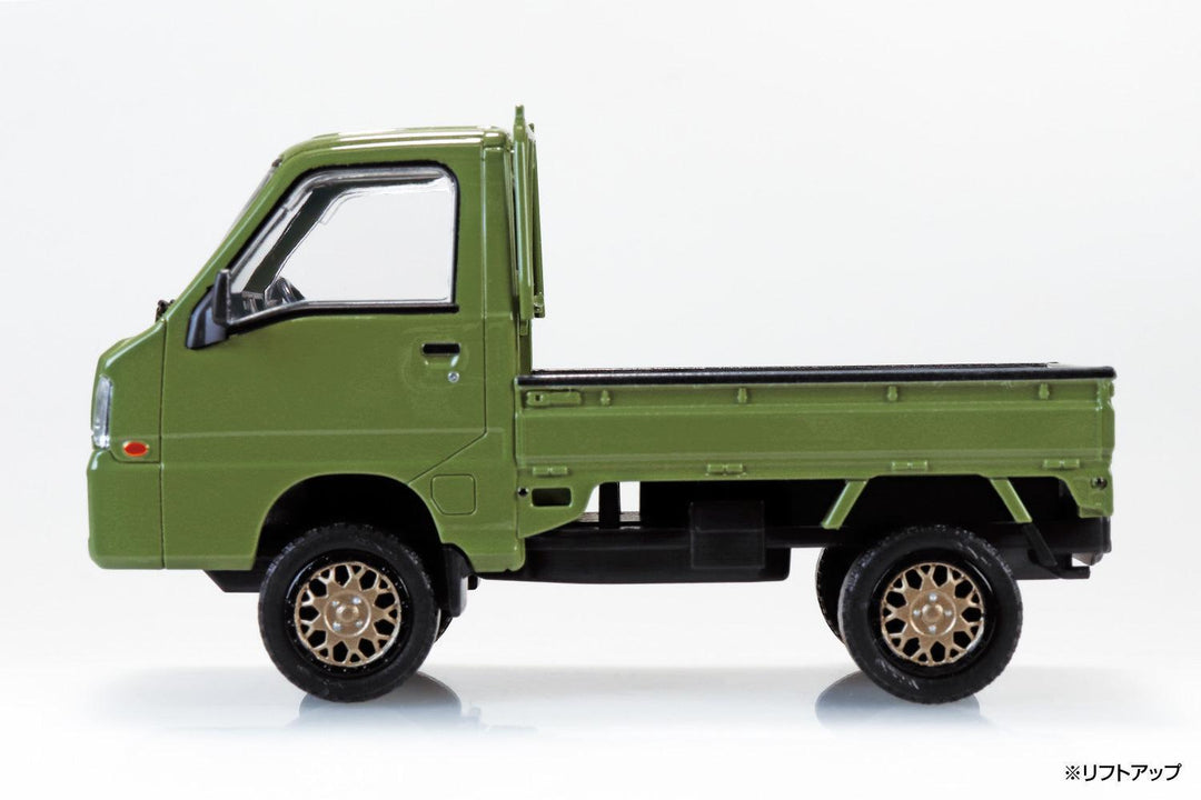 1/32 楽プラ スナップキット スバル サンバー トラック カスタムホイール（オリーブグリーン）