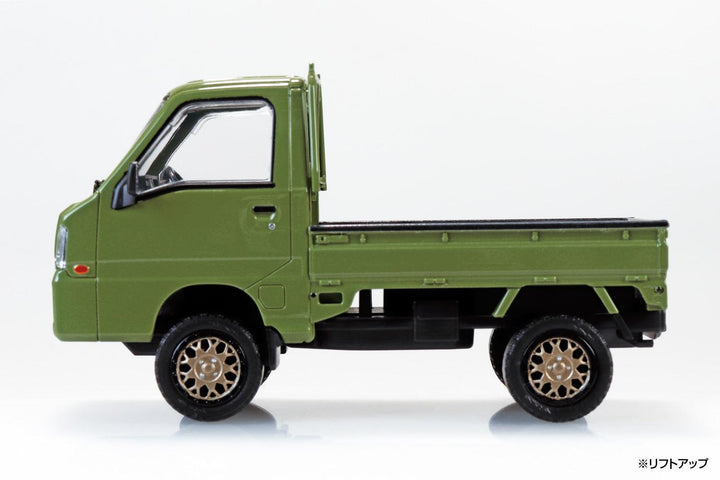 1/32 楽プラ スナップキット スバル サンバー トラック カスタムホイール（オリーブグリーン）