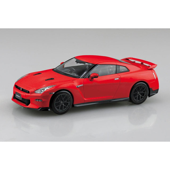 1/32 楽プラ スナップキット ニッサン R35 NISSAN GT-R 2024 カスタムホイール（レッド）