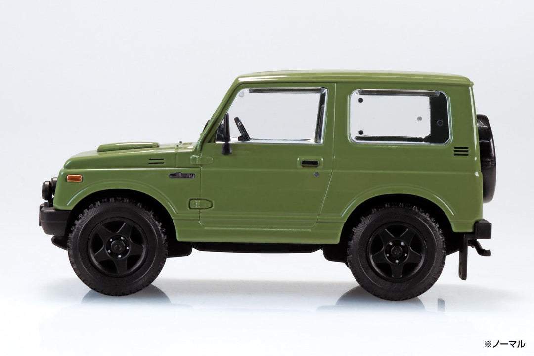 1/32 楽プラ スナップキット スズキ JA11 ジムニー カスタムホイール（オリーブグリーン）