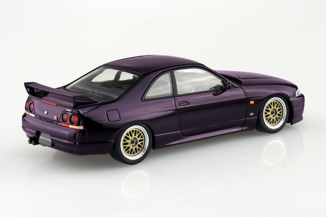 1/32 楽プラ スナップキット ニッサン R33スカイラインGT-R カスタムホイール（ミッドナイトパープル）