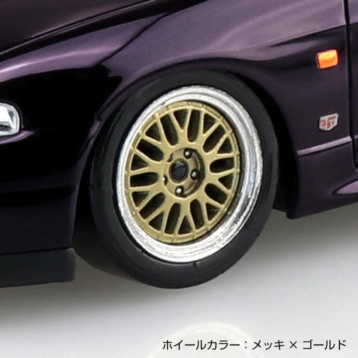 1/32 楽プラ スナップキット ニッサン R33スカイラインGT-R カスタムホイール（ミッドナイトパープル）