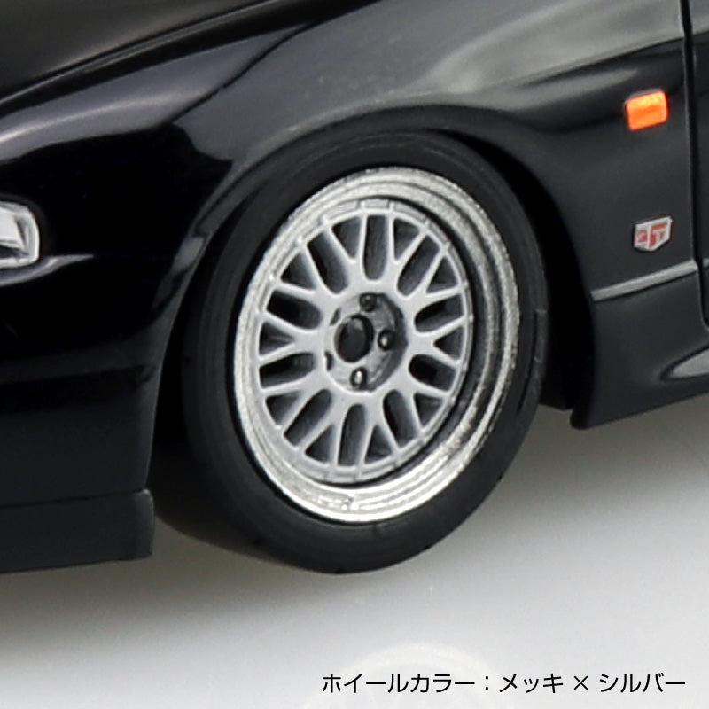 1/32 楽プラ スナップキット ニッサン R33スカイラインGT-R カスタムホイール（ブラック）