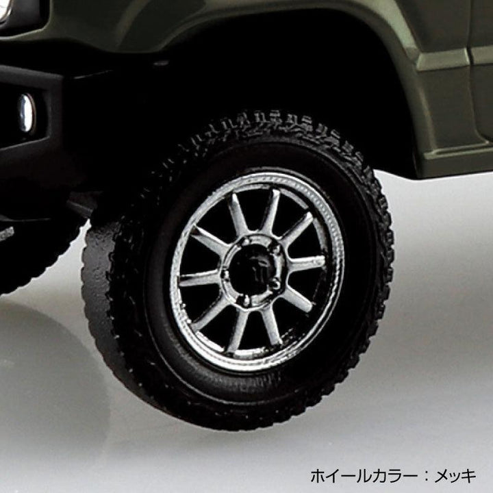 1/32 楽プラ スナップキット スズキ JB64 ジムニー カスタムホイール（ジャングルグリーン）