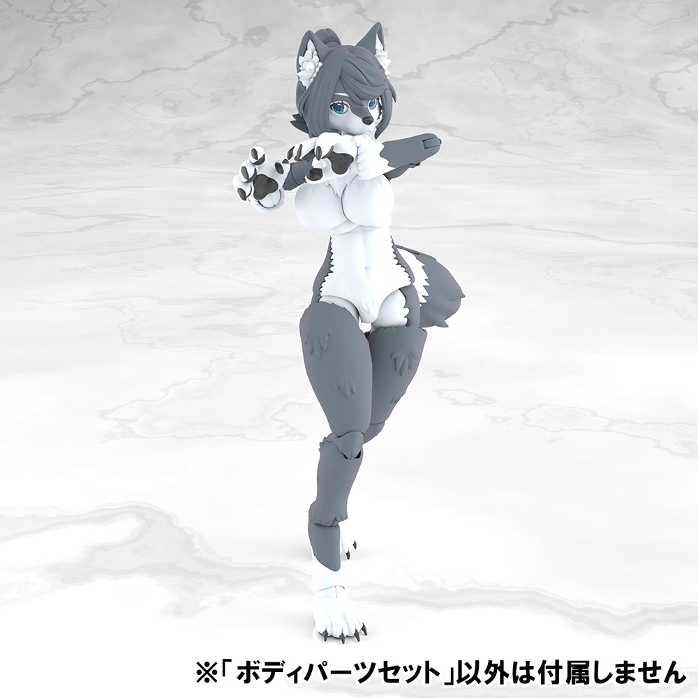 けもプラ ボディパーツセット 01 [ハイイロオオカミカラー]