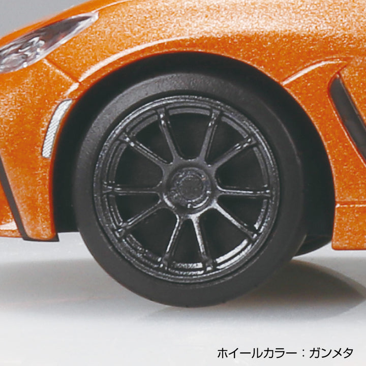 1/32 楽プラ スナップキット トヨタ GR86 2021 カスタムホイール（フレイムオレンジ）