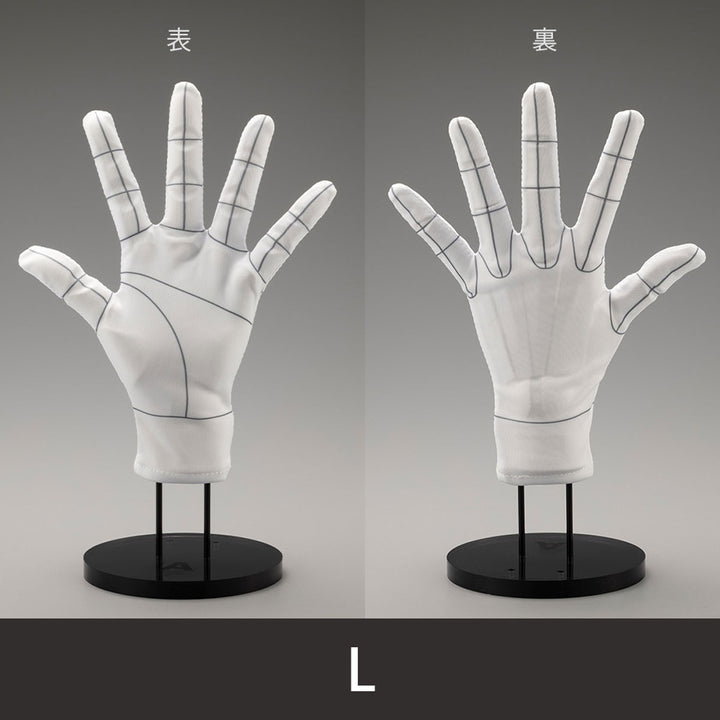 ARTIST SUPPORT ITEM ハンドモデル専用手袋/L -Wireframe-