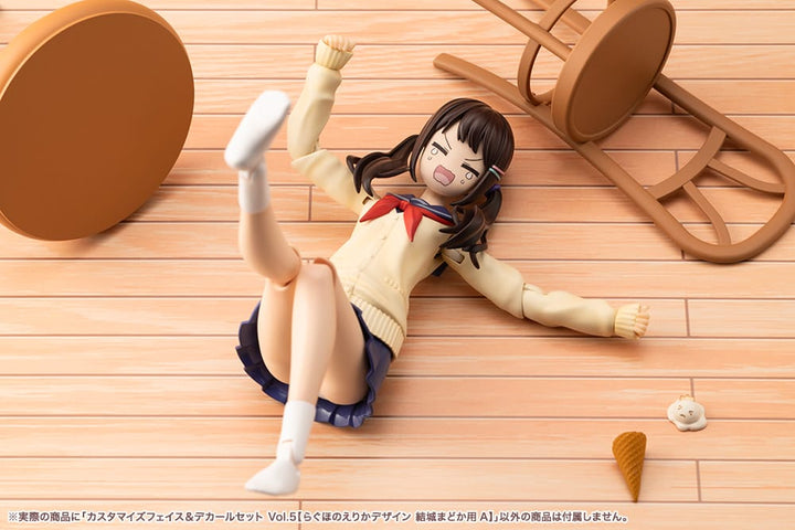 創彩少女庭園 カスタマイズフェイス＆デカールセット Vol.5【らぐほのえりかデザイン 結城まどか用A】 1/10スケール