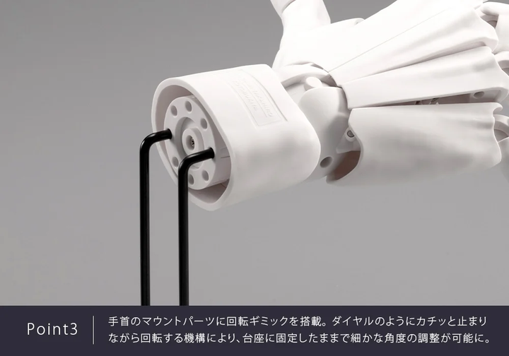 ARTIST SUPPORT ITEM ハンドモデルMEN'S/L -GRAY- 1/1スケール
