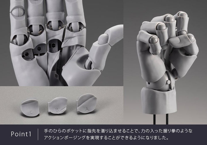 ARTIST SUPPORT ITEM ハンドモデルMEN’S/R -WHITE- 1/1スケール