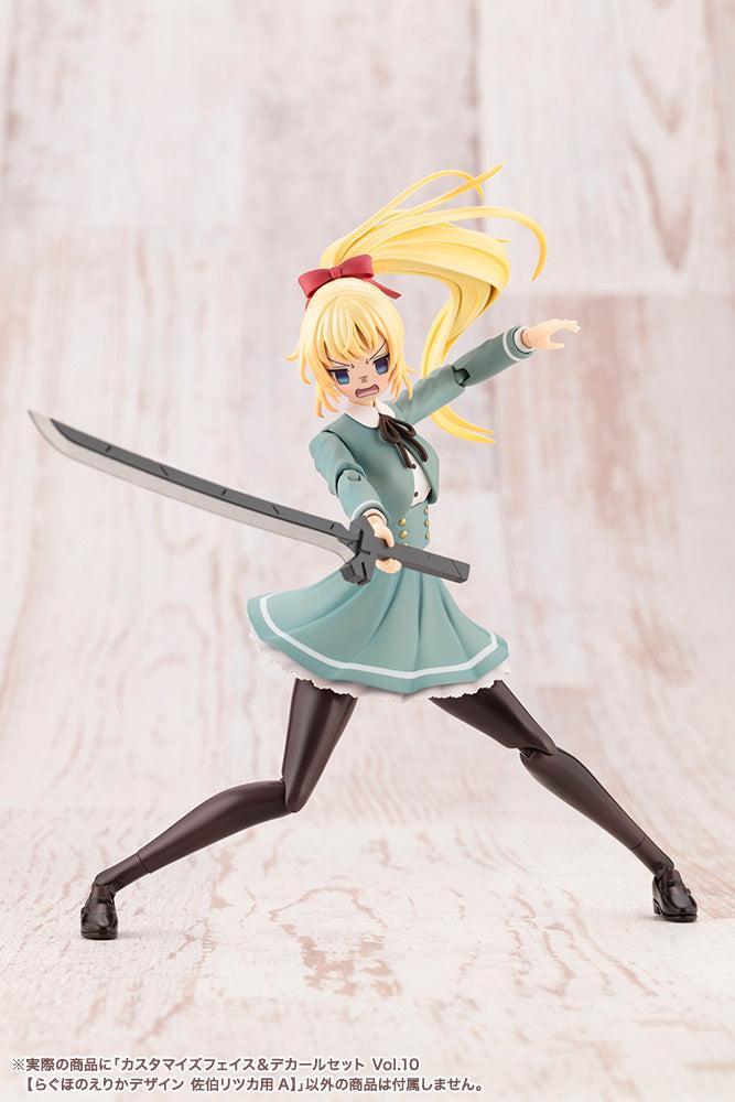 創彩少女庭園 カスタマイズフェイス＆デカールセット Vol.10【らぐほのえりかデザイン 佐伯リツカ用A】 1/10スケール