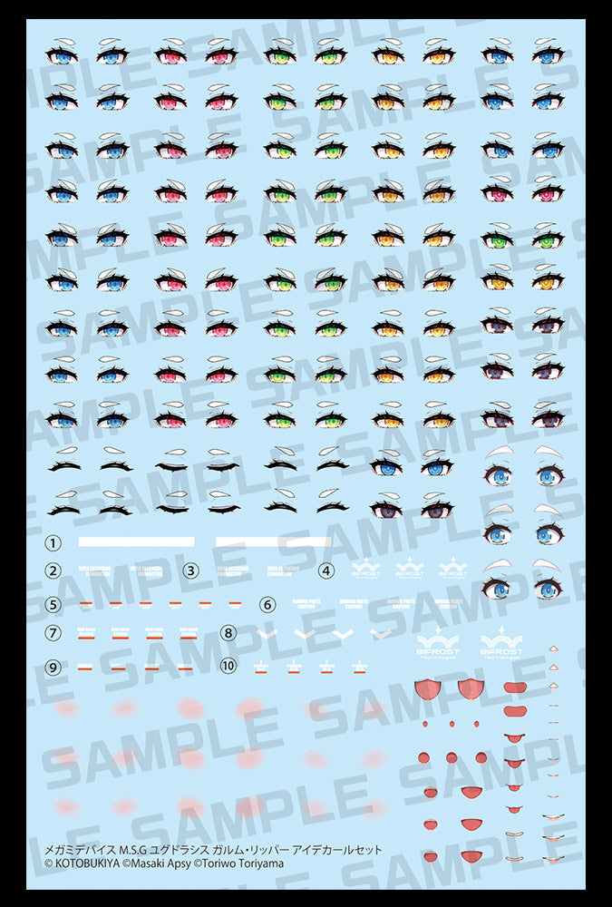 メガミデバイスM.S.G ユグドラシス ガルム・リッパー アイデカール
