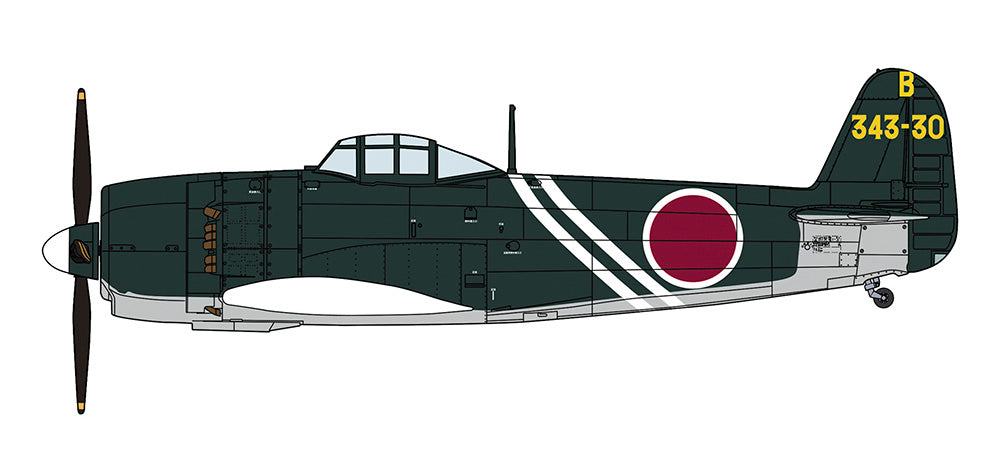 1/48 川西 N1K2-J 局地戦闘機 紫電改 後期型 第343航空隊 戦闘第407