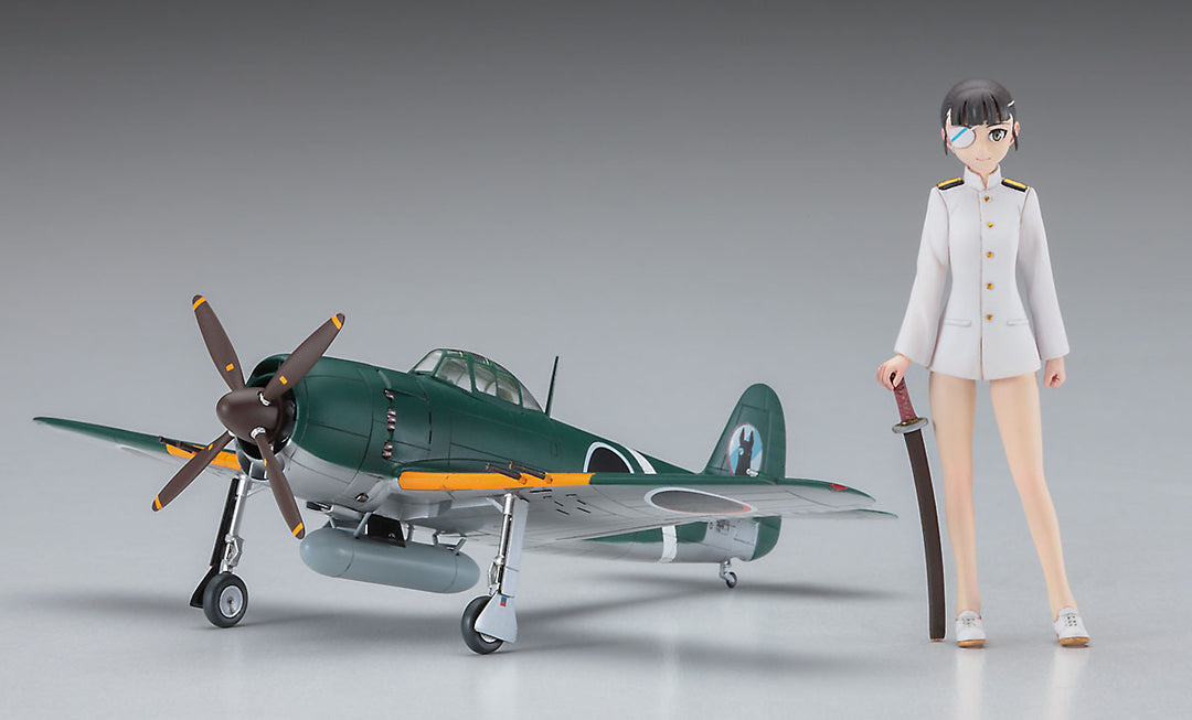 坂本美緒 w/紫電改（1/72） 1/20スケール