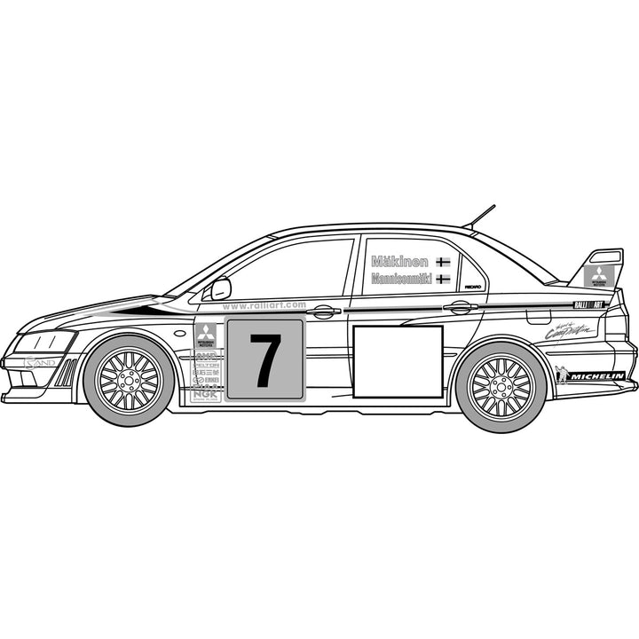 1/24 インチアップシリーズ ランサーエボリューションVII WRCラリーモデル