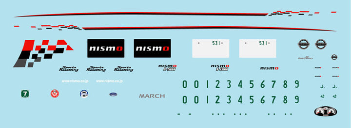 1/24 インチアップシリーズ NISSAN MARCH（K12 NISMO S-tune）ニスモ40周年組立式ケース付き