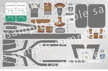 1/24 トヨタ アルファード GF3.5Ｌ(グレイッシュブルーマイカメタリック)