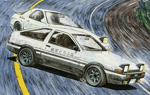 1/24 頭文字D トレノ前期型1600GT APEXAE86藤原拓海  特別仕様(キャラクターアクリルスタンド付き)