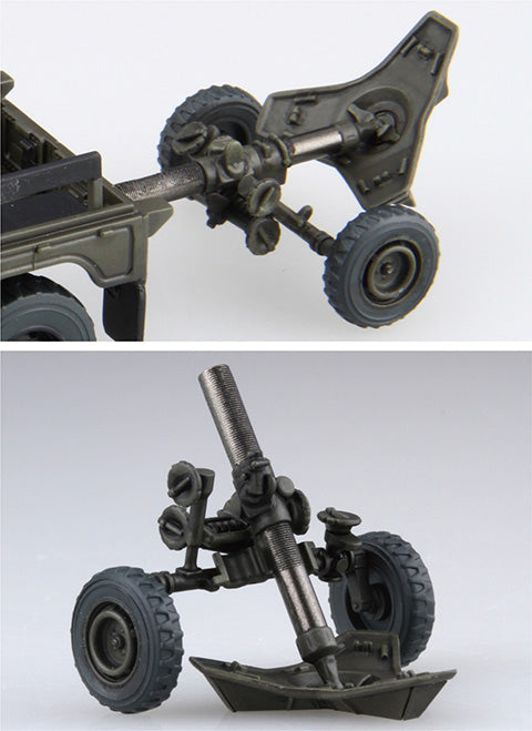1/72 陸上自衛隊 重迫牽引車/120ミリ迫撃砲RT(2両/2門入り) 特別仕様(エッチングパーツ付き)