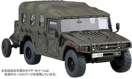 1/72 陸上自衛隊 重迫牽引車/120ミリ迫撃砲RT(2両/2門入り) 特別仕様(リアルモールドタイヤ付き)