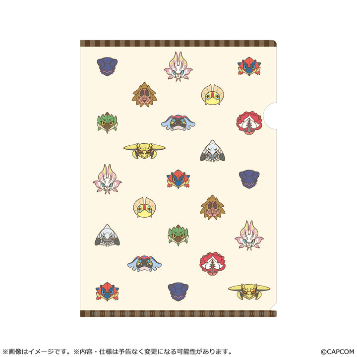 モンでふぉ クリアファイル 総柄