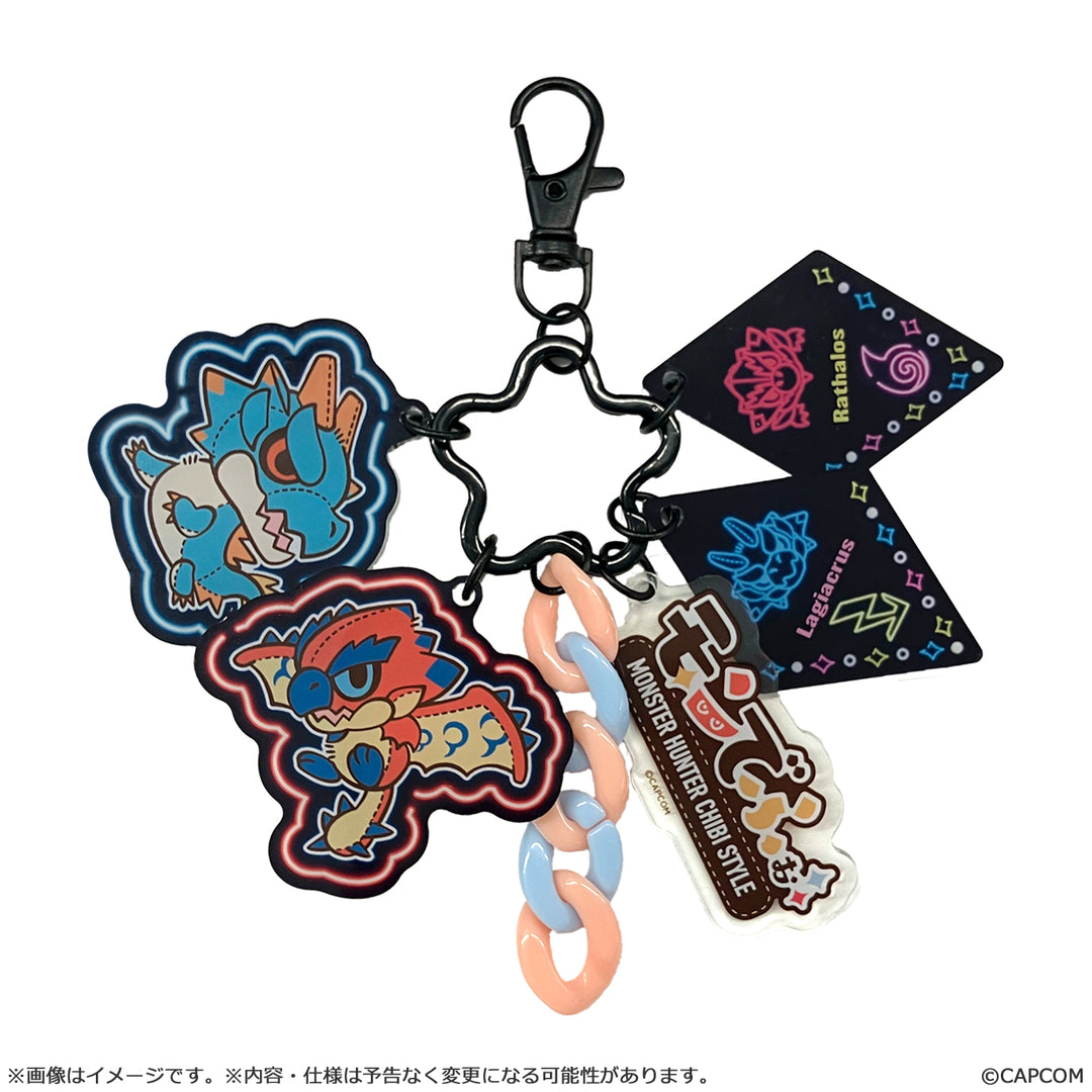 モンでふぉ モンスターハンター じゃらじゃらアクリルキーホルダー リオレウス&ラギアクルス