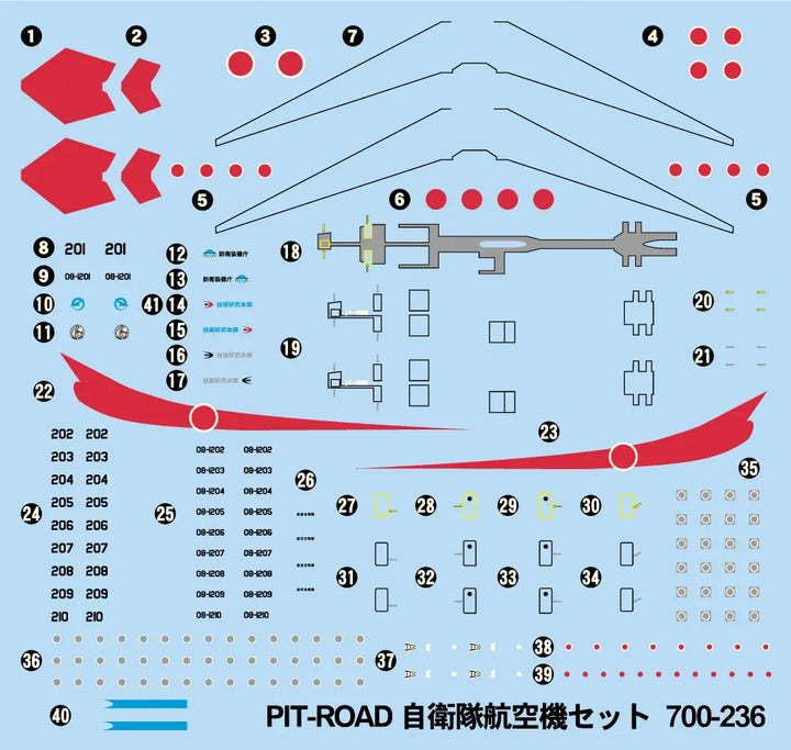 【再販】1/700 スカイウェーブシリーズ 自衛隊航空機セット1