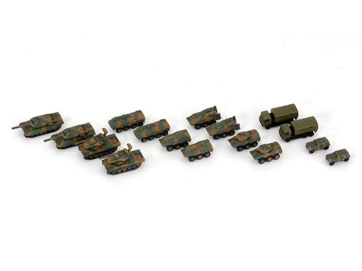 1/700 陸上自衛隊 車両セット2 メタル製 73式中型トラック＆60式装甲車各2両付き