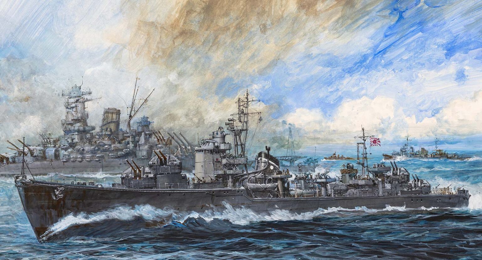 1/700 日本海軍 秋月型駆逐艦 涼月 ジオラマ - メルカリ