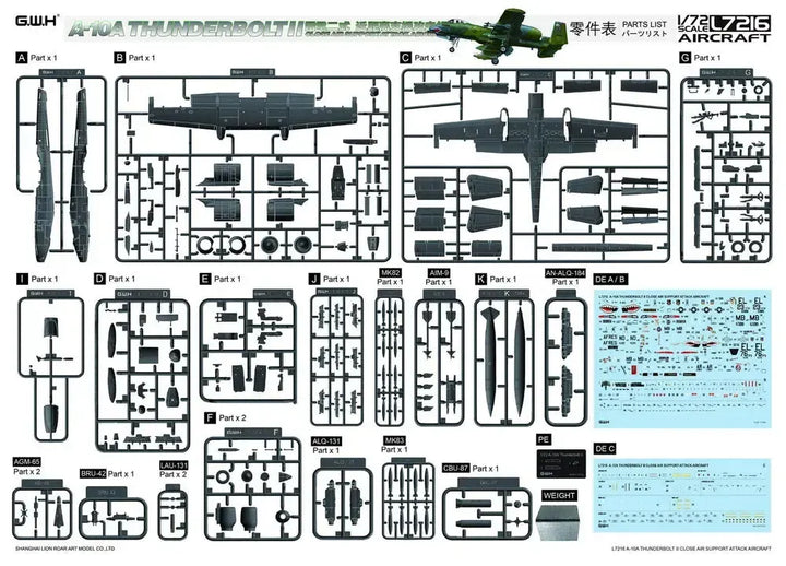 1/72 アメリカ空軍 A-10A攻撃機