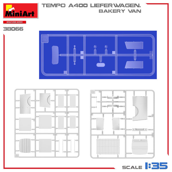 1/35 Tempo A400 リーファーワーゲン ベーカリーバン