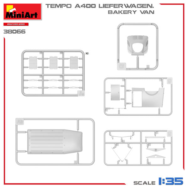1/35 Tempo A400 リーファーワーゲン ベーカリーバン
