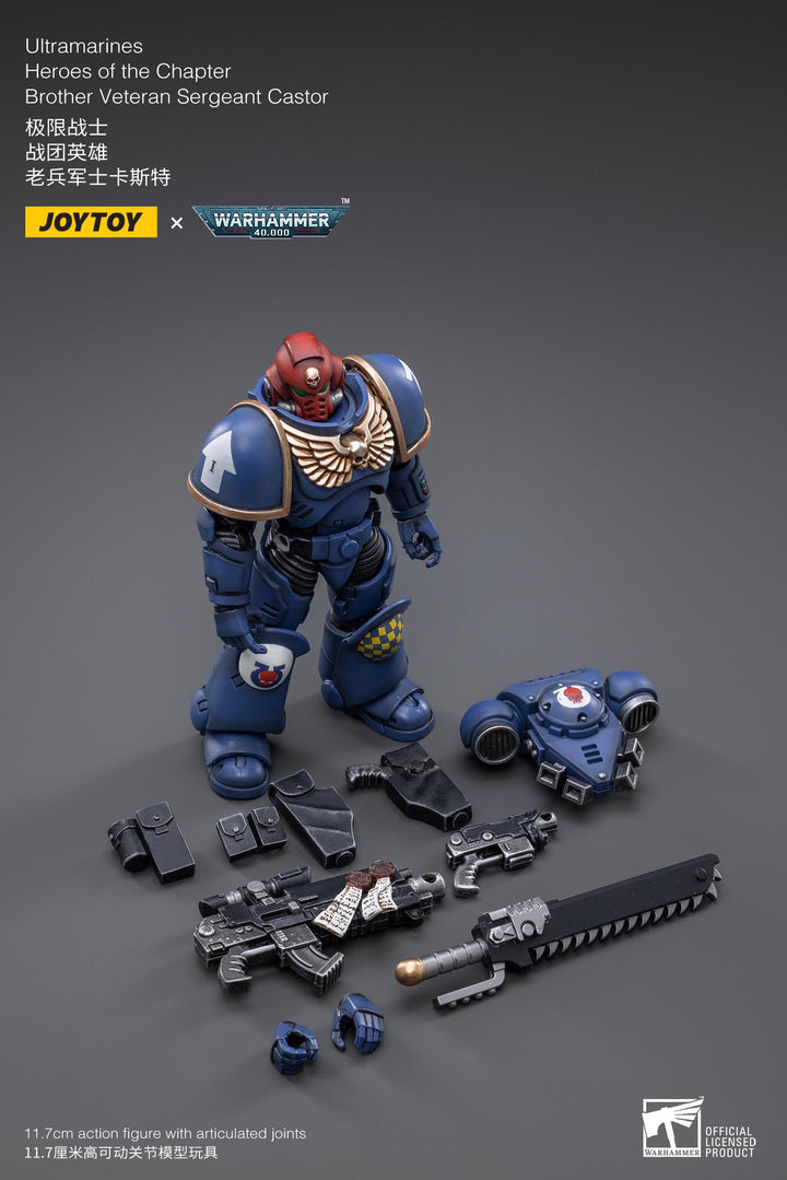 ウルトラマリーン ヒーローズ オブ チャプター ベテランサージェント カスター 1/18スケール