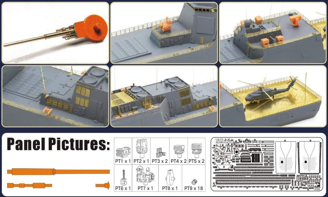 【セール商品】 1/700 中国人民解放軍 海軍 055型 ミサイル駆逐艦 南昌 豪華版