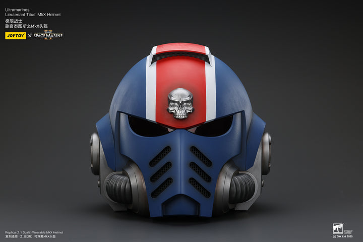 ウルトラマリーン レフテナント タイタスのMKXヘルメット 1/1スケール