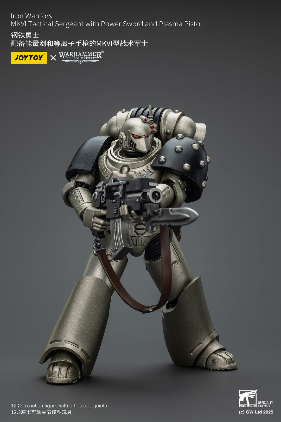 アイアン・ウォリアーズ MKVI タクティカル・サージャント（パワーソード＆プラズマ・ピストル装備） 1/18スケール