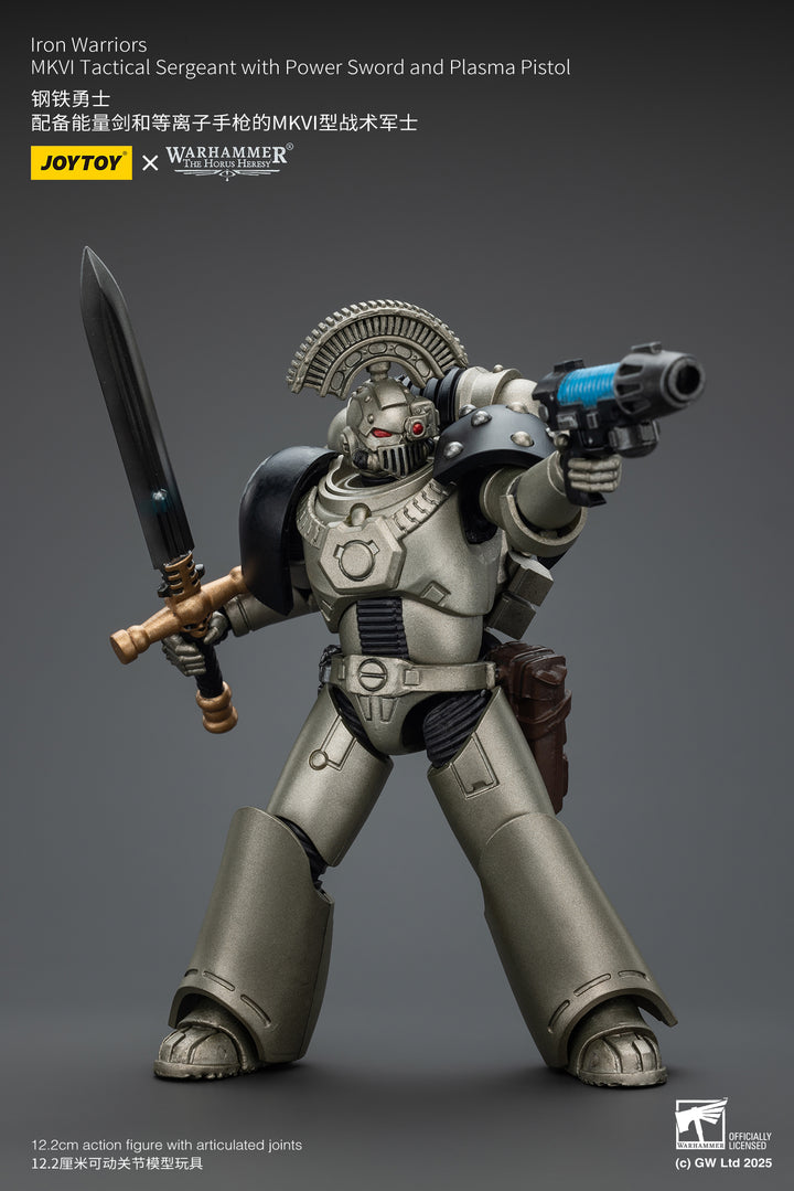 アイアン・ウォリアーズ MKVI タクティカル・サージャント（パワーソード＆プラズマ・ピストル装備） 1/18スケール
