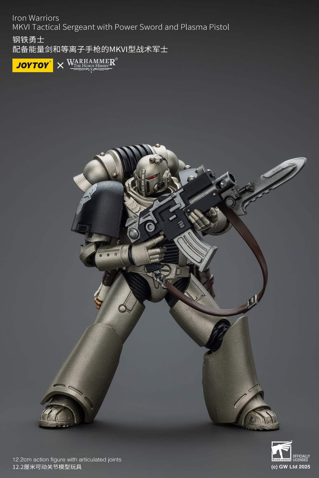 アイアン・ウォリアーズ MKVI タクティカル・サージャント（パワーソード＆プラズマ・ピストル装備） 1/18スケール