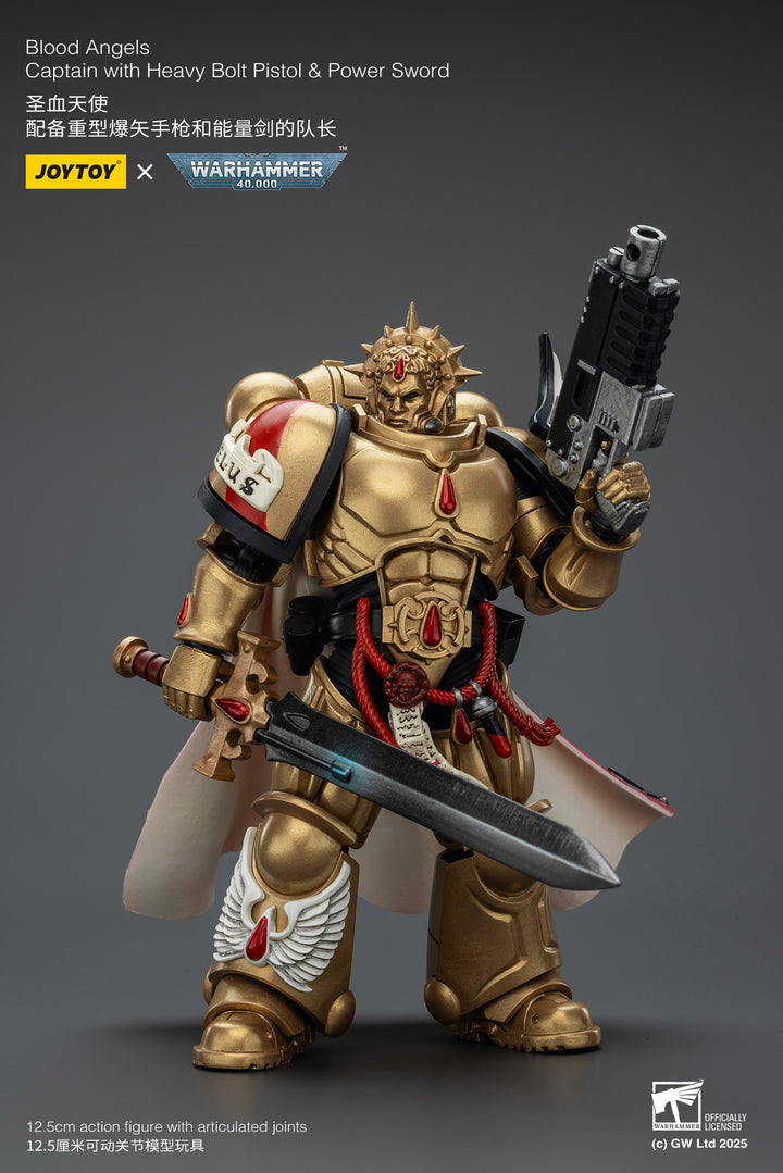 ブラッド エンジェル キャプテン（ヘビー・ボルター・ピストル＆パワーソード装備） 1/18スケール