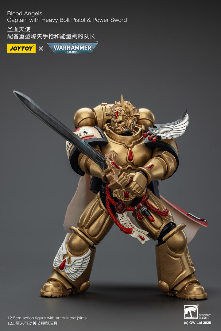 ブラッド エンジェル キャプテン（ヘビー・ボルター・ピストル＆パワーソード装備） 1/18スケール