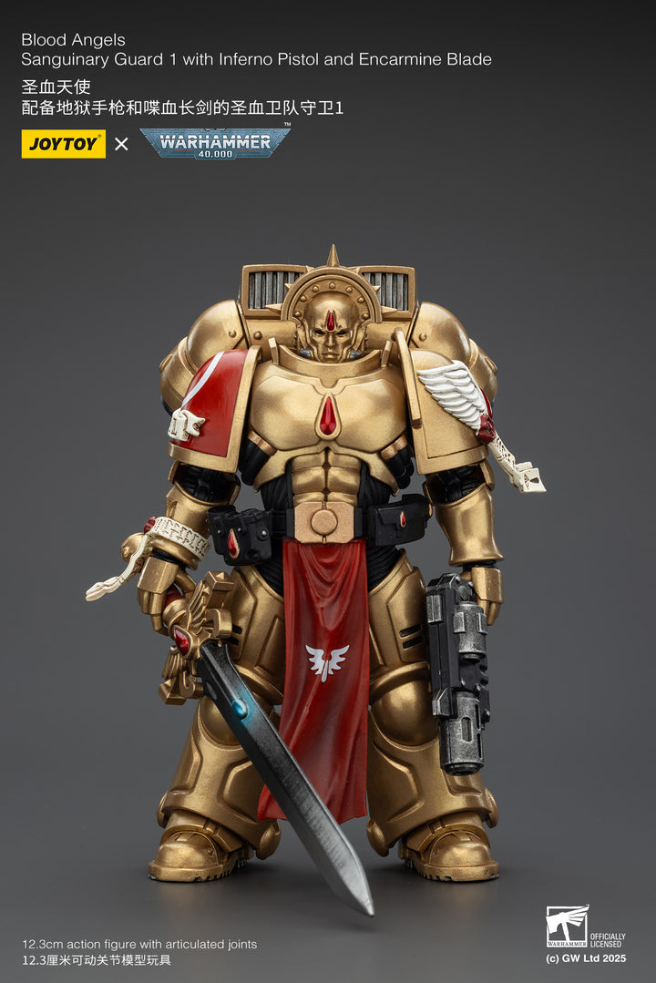 ブラッド・エンジェル サングイナリー・ガード1（インフェルノ・ピストル＆エンカーマイン・ブレード装備） 1/18スケール