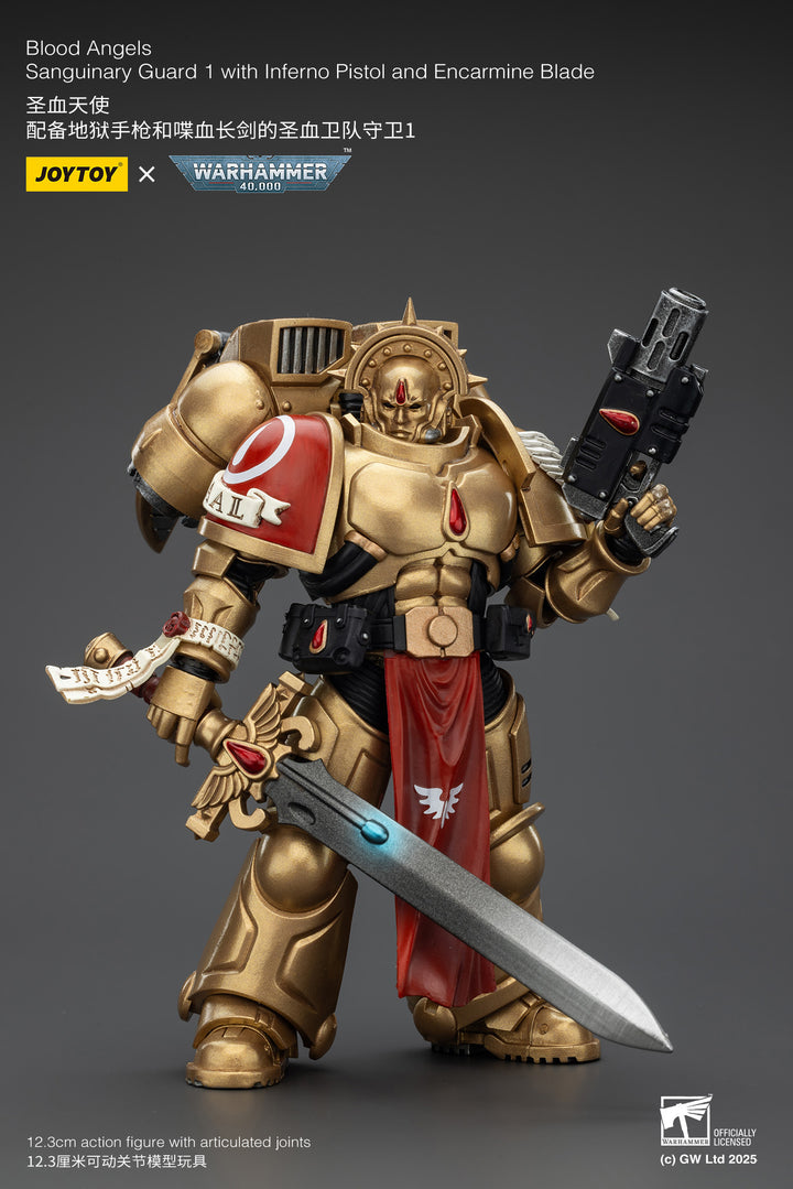 ブラッド・エンジェル サングイナリー・ガード1（インフェルノ・ピストル＆エンカーマイン・ブレード装備） 1/18スケール