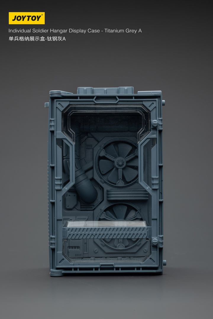 1/25スケール兵士フィギュア用ディスプレイケース チタニウムグレーA