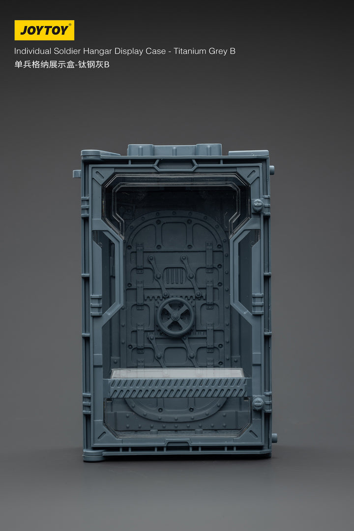 1/25スケール兵士フィギュア用ディスプレイケース チタニウムグレーB