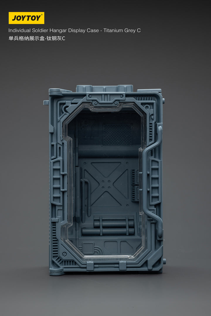 1/25スケール兵士フィギュア用ディスプレイケース チタニウムグレーC